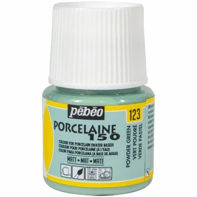  Peinture &agrave; l'eau mate pour porcelaine - vert - 45 ml 024123