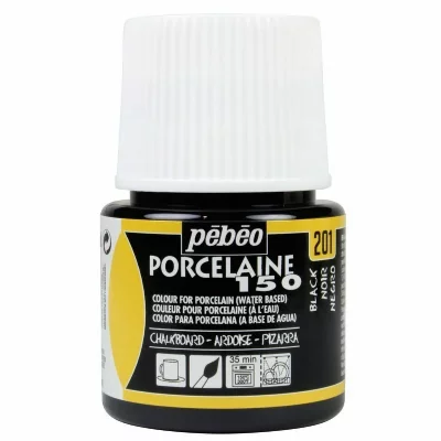 PEBEO Peinture &agrave; l'eau moir&eacute;e pour porcelaine - ardoise - 45 ml 024201