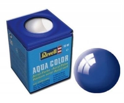REVELL Peinture &agrave; maquette  Aqua Bleu Mediterrannee Brillant - 18ml- -