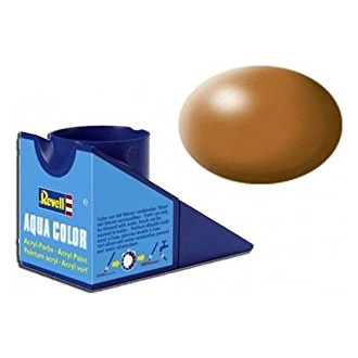 REVELL Peinture &agrave; maquette  Aqua Brun Ocre Satin&eacute; - 18ml- - Peinture &agrave;