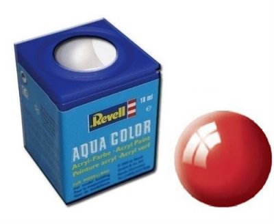 REVELL Peinture &agrave; maquette  Aqua Rouge Feu Brillant - 18ml- - Peinture