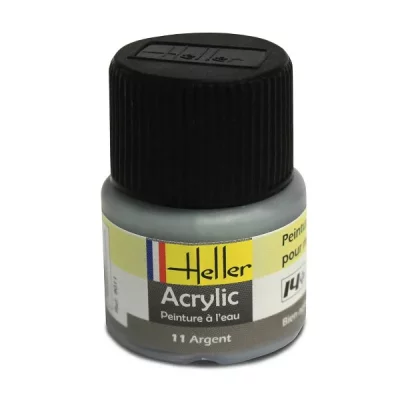 HELLER Peinture Acrylique Argent 9011 