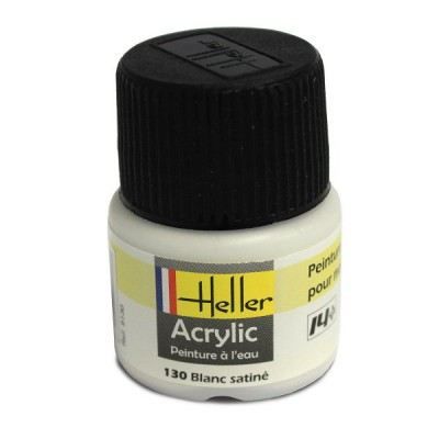 HELLER Peinture Acrylique Blanc Satine 9130 