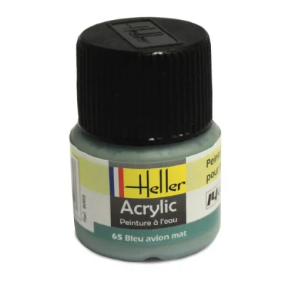 HELLER Peinture Acrylique Bleu Avion Mat 9065 
