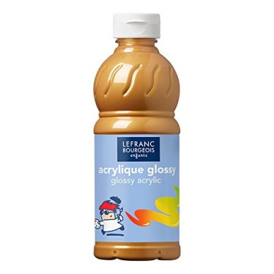 COLOR AND CO Peinture Acrylique Brillante Glossy Or - Flacon 500ml
