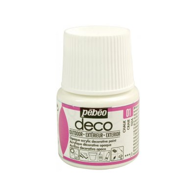 PEBEO Peinture acrylique d'ext&eacute;rieur multi-surfaces - blanc - 45 ml #0