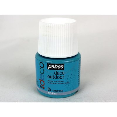 PEBEO Peinture acrylique d'ext&eacute;rieur multi-surfaces - turquoise - 45 ml #0