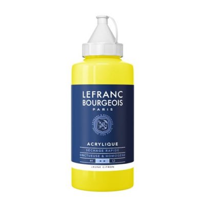 LEFRANC BOURGEOIS Peinture Acrylique en bidon jaune citron 750ml - Lefranc & Bourgeois