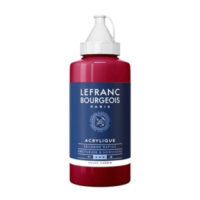 LEFRANC BOURGEOIS Peinture Acrylique en bidon rouge carmin 750ml - Lefranc & Bourgeois