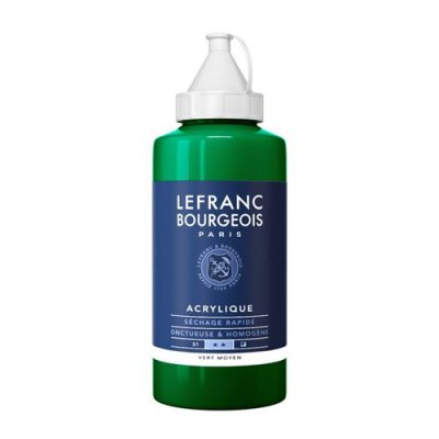 LEFRANC BOURGEOIS Peinture Acrylique en bidon - vert moyen - Lefranc & Bourgeois