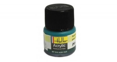 HELLER Peinture Acrylique Gris Acier Mat 9087 