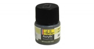HELLER Peinture Acrylique Gris Clair Mat 9064 