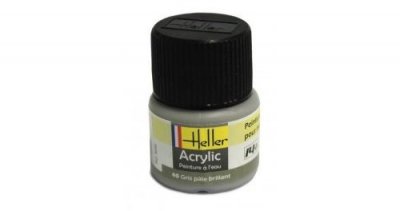 HELLER Peinture Acrylique Gris Pale Brillant 9040 