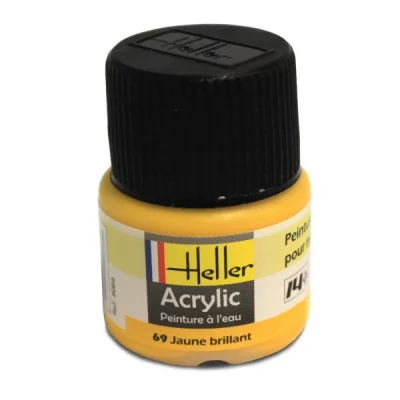 HELLER Peinture Acrylique Jaune Brillant 9069 