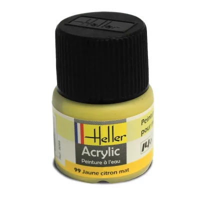 HELLER Peinture Acrylique Jaune Citron Mat 9099 