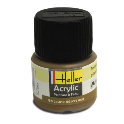 HELLER Peinture Acrylique Jaune Desert Mat 9093 