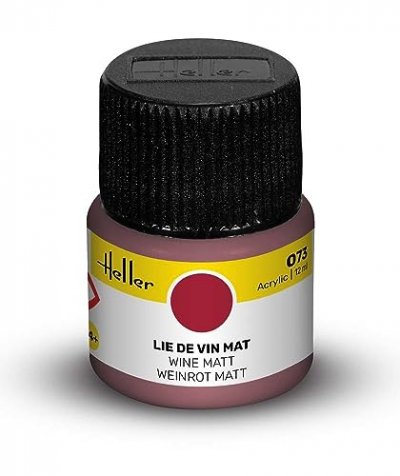 HELLER Peinture Acrylique Lie De Vin Mat 9073 
