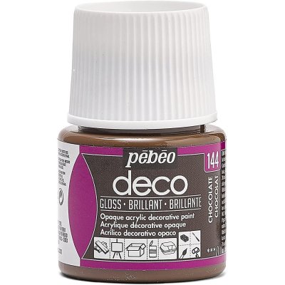 PEBEO Peinture acrylique opaque brillante - chocolat - 45 ml 092-144