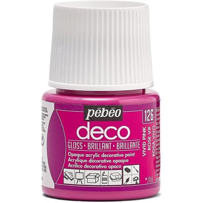 PEBEO Peinture acrylique opaque brillante - rose vif - 45 ml #0