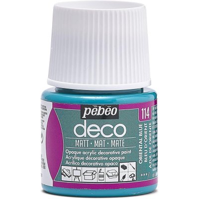 PEBEO Peinture acrylique opaque mate - bleu d'orient - 45 ml #0