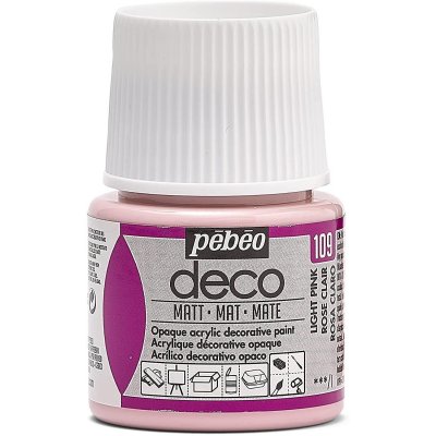 PEBEO Peinture acrylique opaque mate - rose clair - 45 ml #0
