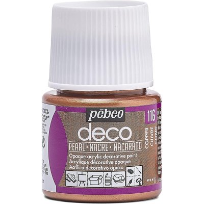 PEBEO Peinture acrylique opaque nacr&eacute;e - cuivre - 45 ml 285116