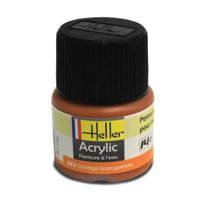 HELLER Peinture Acrylique Orange Transparent 9322 