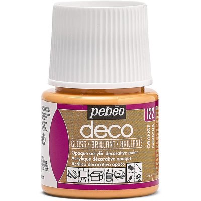 PEBEO Peinture acrylique P&eacute;b&eacute;o D&eacute;co - Orange - brillant - 45 ml