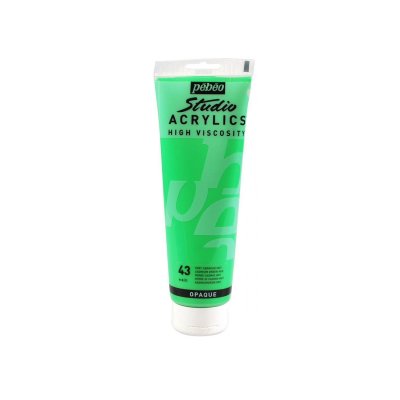 PEBEO Peinture acrylique P&eacute;b&eacute;o Studio - High Vicosity - 250 ml Vert Cadmium