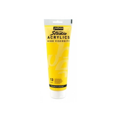 PEBEO Peinture acrylique transparente - jaune azo - 250 ml #0