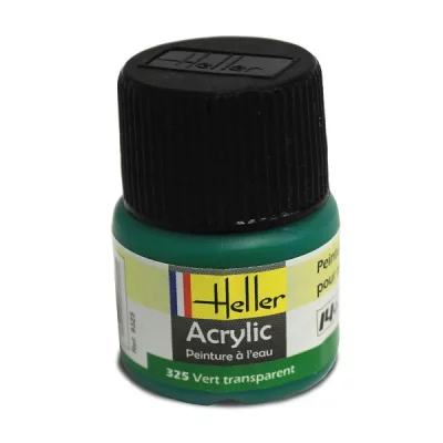 HELLER Peinture Acrylique Vert Transparent 9325 