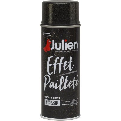 JULIEN Peinture a&eacute;rosol Effet Paillet&eacute; multi-supports - Or - 400 ml  Or