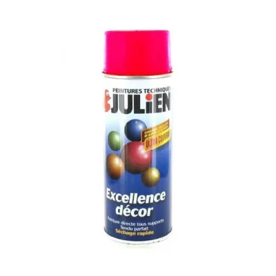 JULIEN Peinture a&eacute;rosol  fluo rouge 400ml - Rouge