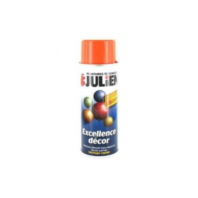 JULIEN Peinture a&eacute;rosol  mandarine 400ml Ral 2004 - Orange