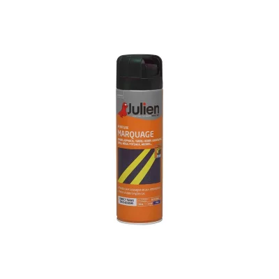JULIEN Peinture a&eacute;rosol pour Marquage - Mat Noir - 500 ml  Noir