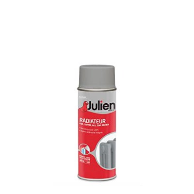JULIEN Peinture aerosol - Titanium - Satin - Radiateur - 400ml