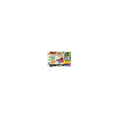 PEBEO Peinture aux doigts pour textile - Bo&icirc;te de 6 pots de 100ml