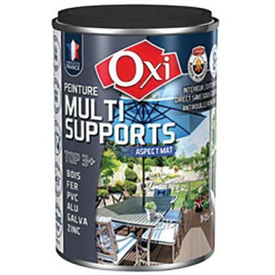MANUTAN Peinture Bois Fer Pvc Mat 250ml Noir Double Action