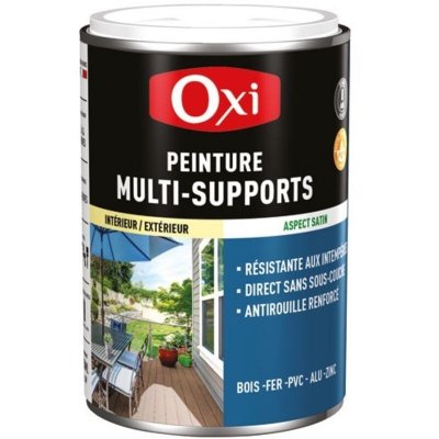 OXI Peinture Bois Fer Pvc Satin 250ml Vert Mousse Double Action