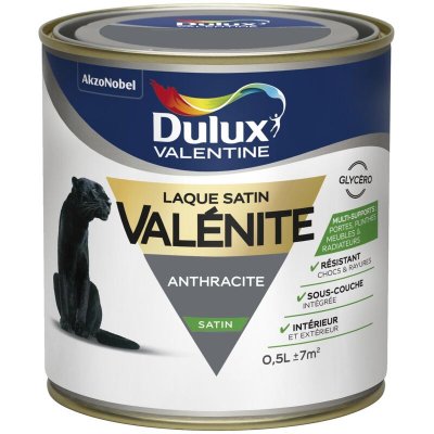 DULUX VALENTINE Peinture boiserie, radiateur anthracite  Val&eacute;nite
