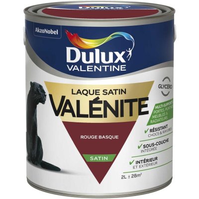 DULUX VALENTINE Peinture boiserie, radiateur rouge basque  Val&eacute;nite