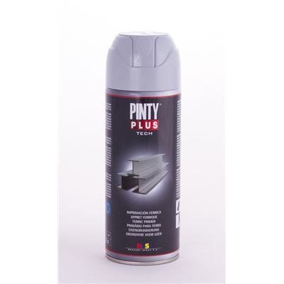 PINTY PLUS Peinture bombe - appr&ecirc;t riche en zinc - gris mat Z169 - 400 mL