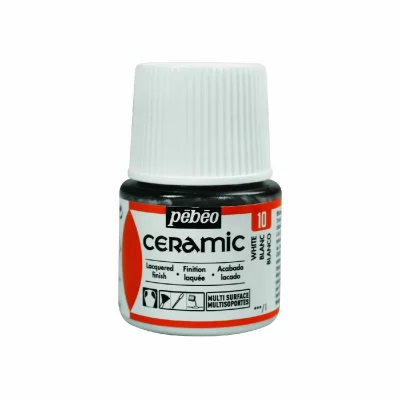 PEBEO Peinture Ceramic blanc 45ml 