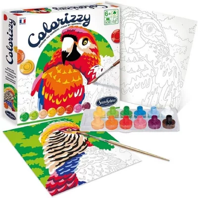 SENTOSPHERE Peinture Colorizzy : OIseaux Coloris Unique