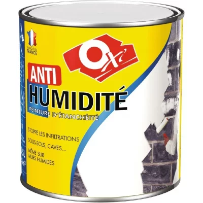 DURIEU Peinture d'&eacute;tanch&eacute;it&eacute; - Anti-humidit&eacute; - Blanc - 2.5 L - OXI