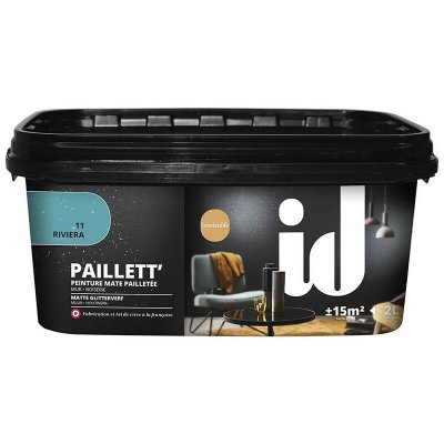 ID PARIS Peinture De Finition Mate Paillett&eacute;e Paillett 2l Riviera - 