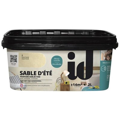 ID PARIS Peinture d&eacute;corative d&eacute;polluante SABLE D'ETE H+ 2L AQUITAINE - 