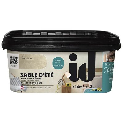 ID PARIS Peinture D&eacute;corative D&eacute;polluante Sable D'ete H+ 2l Pays De Loire -