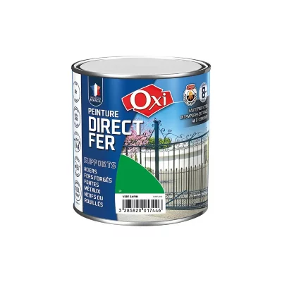 OXI Peinture direct sur fer - 0.5 l - vert sapin - 