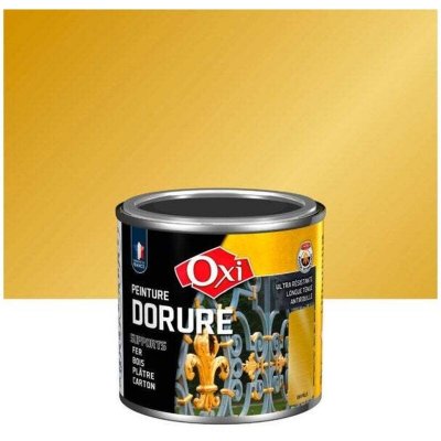 MANUTAN Peinture dorure ext&eacute;rieur OXI or p&acirc;le mat 125 ml
